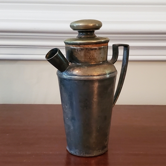Vintage Metal Pitcher with Handle - Picture 1 of 6